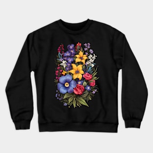 Vintage Flowers Crewneck Sweatshirt